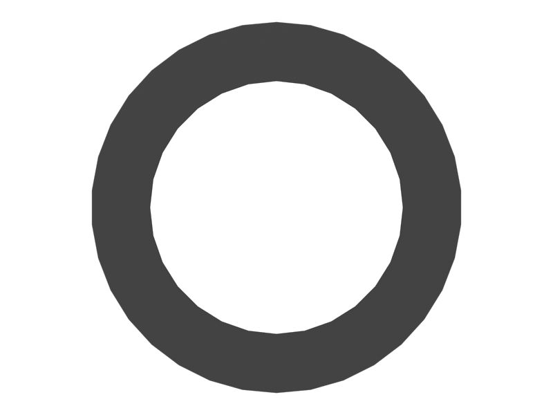 Пластиковая прокладка, внутренний диаметр 39 мм