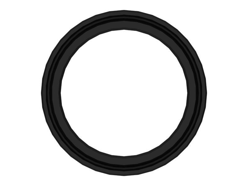 U-образное уплотнение штока цилиндра шириной 7,3 мм