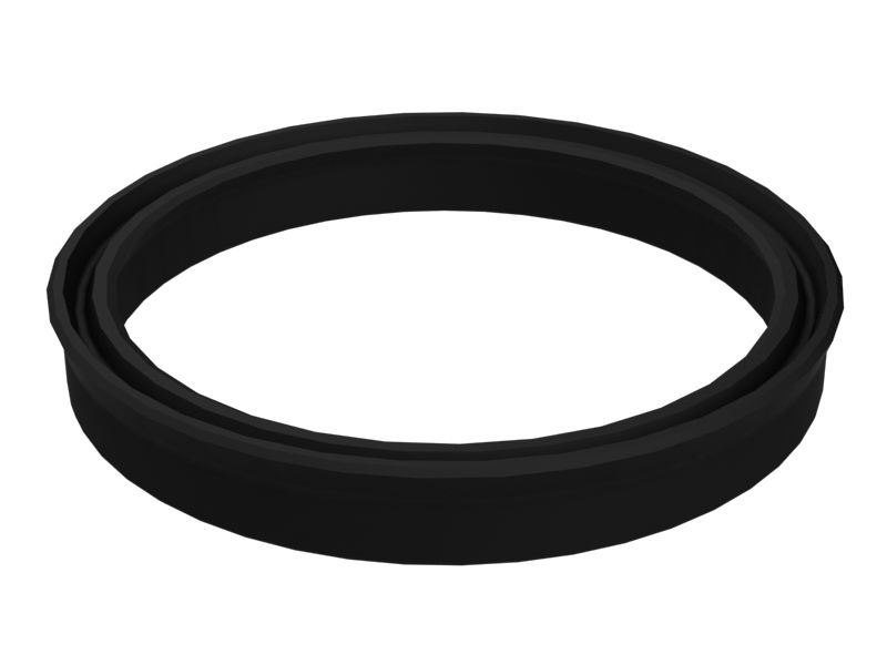 Уплотнение П-образной манжеты штока цилиндра диаметром 58,95 мм