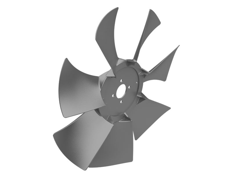 7 Лопастной вентилятор масляного радиатора