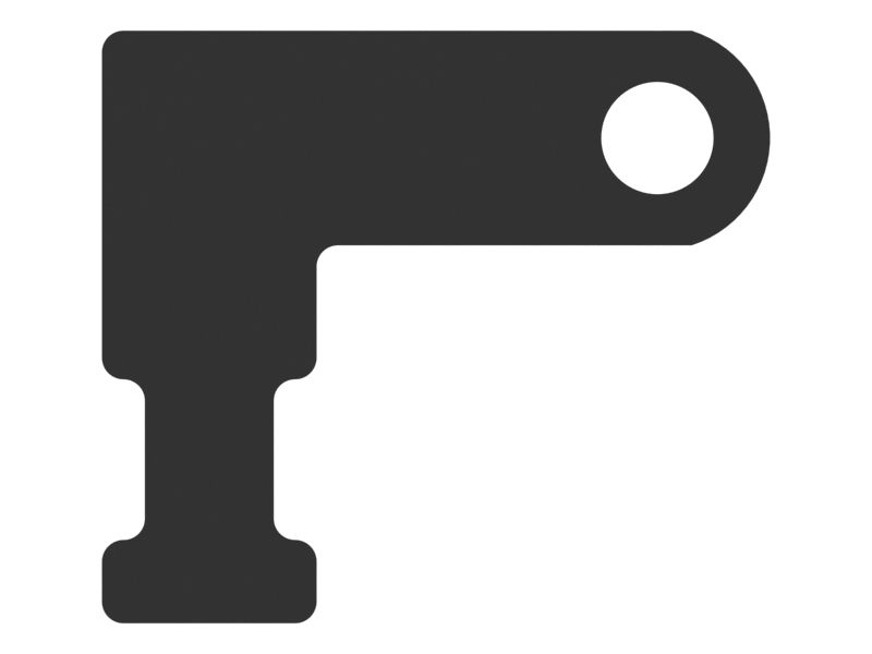 Кронштейн трассировки электрических линий толщиной 2,5 мм