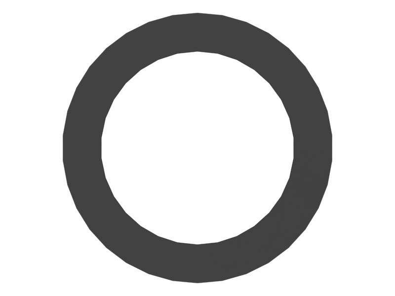 Полая прокладка, длина 19 мм