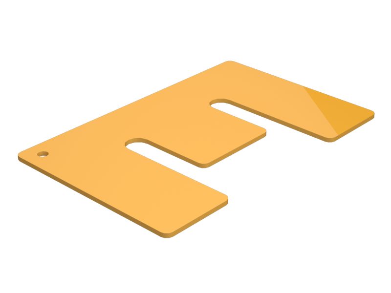 Стальная регулировочная прокладка толщиной 2 мм