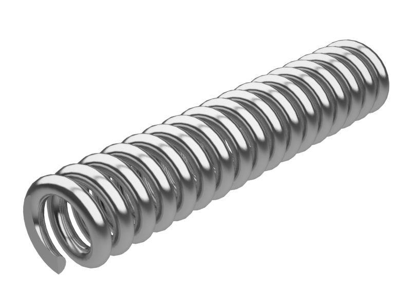 Пружина сжатия из проволоки диаметром 1,58 мм