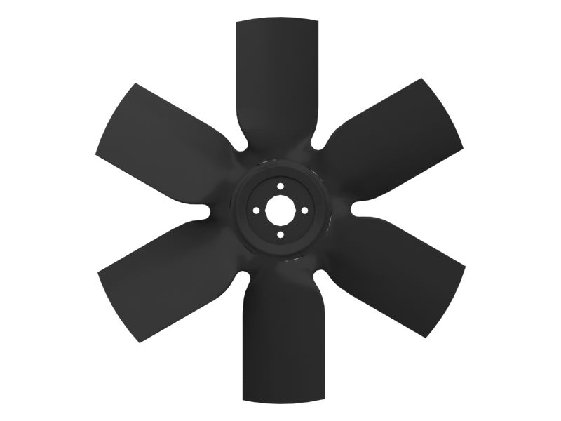 6-лопастной нагнетательный вентилятор