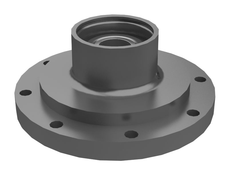 Блок оси направляющего колеса