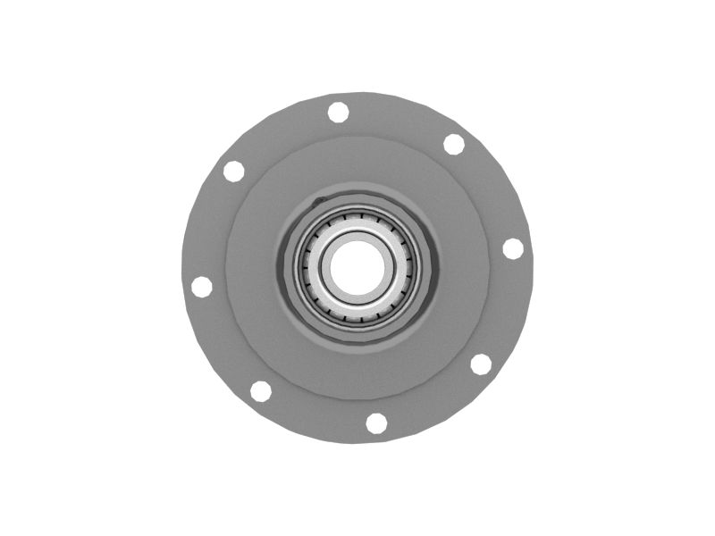 Блок оси направляющего колеса