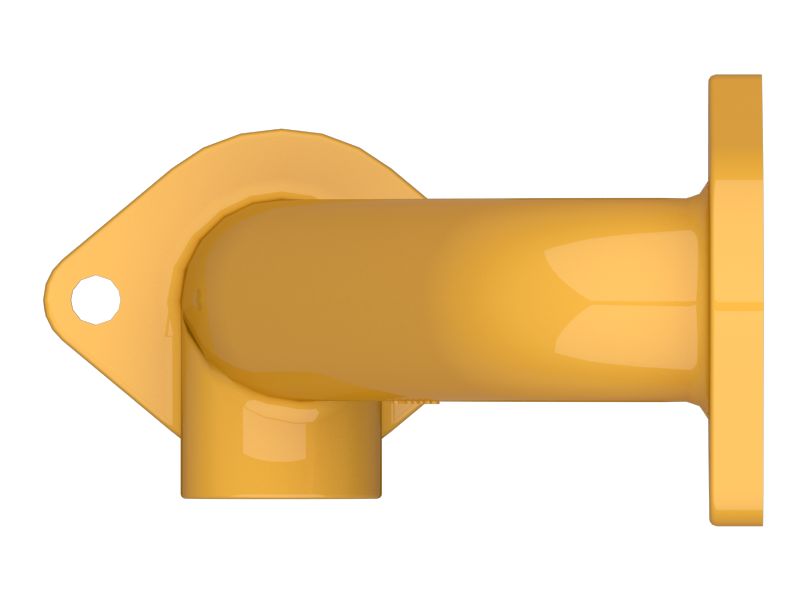 Коленчатый патрубок на впуске маслоохладителя