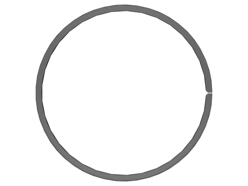 Поршневое кольцо, базовый диаметр 130 мм