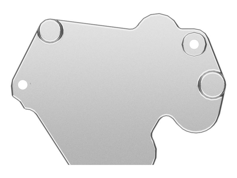 Крышка звукопоглощающей панели в сборе