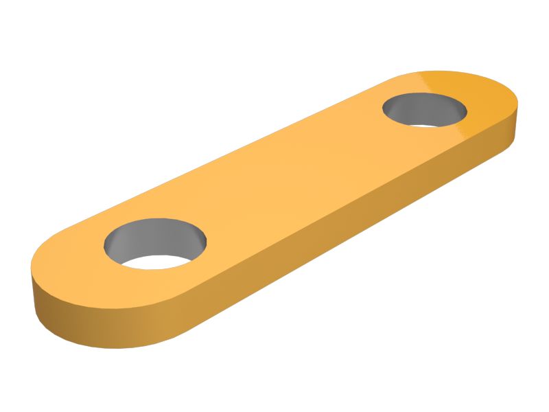 Пластина с креплением на двух болтах, толщина 4,78 мм