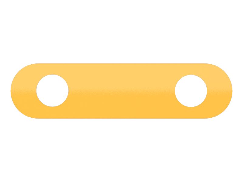 Пластина с креплением на двух болтах, толщина 4,78 мм