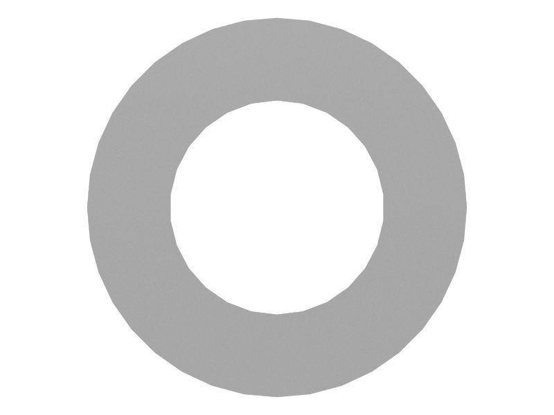 Шайба толщиной 1 мм