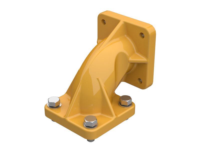 Колено выхлопной трубы в сборе