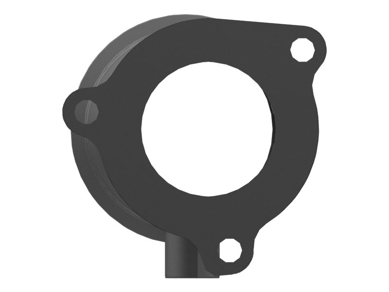 Колено выхлопной трубы в сборе