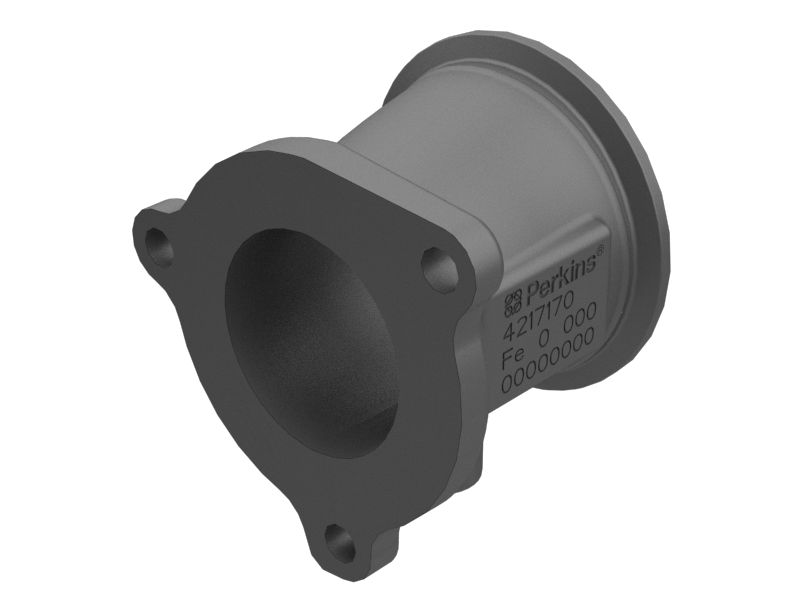 Колено выхлопной трубы в сборе