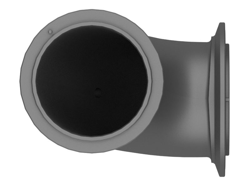 Колено выхлопной трубы в сборе