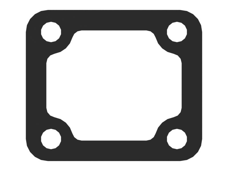 Прокладка переходного патрубка выхлопных трубопроводов толщиной 0,82 мм