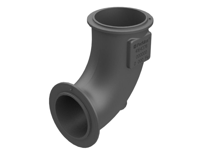 Колено выхлопной трубы в сборе