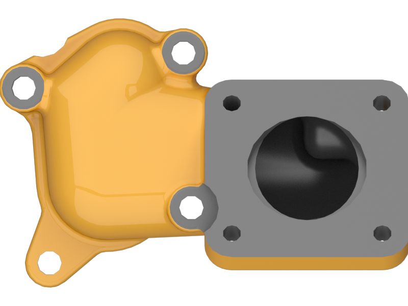 Коленчатый патрубок выпускной