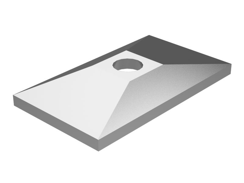 102-8703: 3mm Thick Clamp Cover Plate