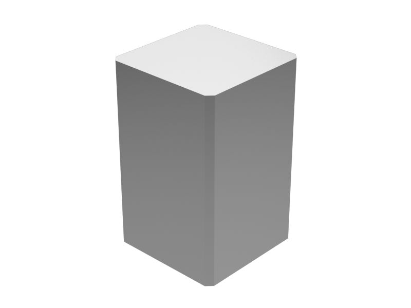 Прямоугольная шпонка, толщина 5 мм