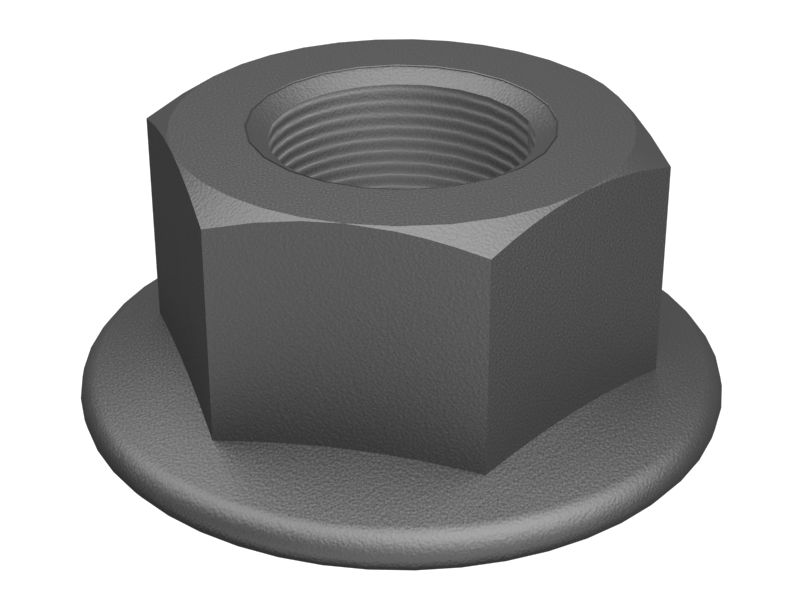 Гайка шестигранная фланцевая