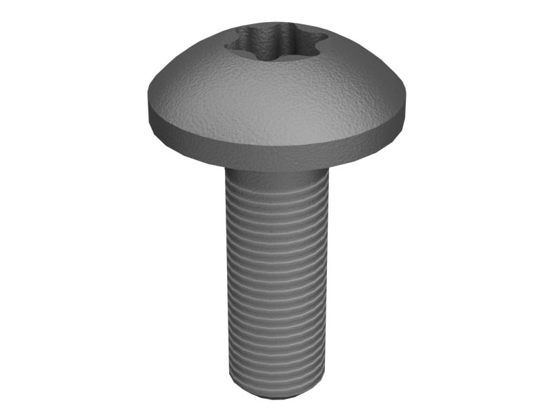 Винт со сферической головкой с шестигранным шлицем M4X0,7