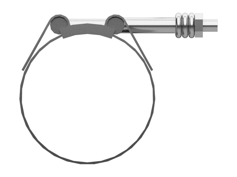 Зажим с Т-образным болтом диаметром от 47,6 мм до 53,7 мм