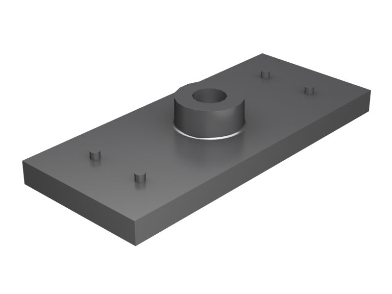 Приварная пластина M8x1,25