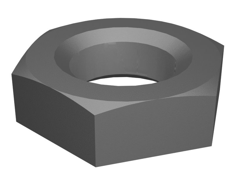 280-5075: Тонкая контргайка с шестигранной резьбой 0,875-9