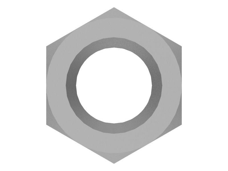 Тонкая контргайка с шестигранной резьбой 0,875-9