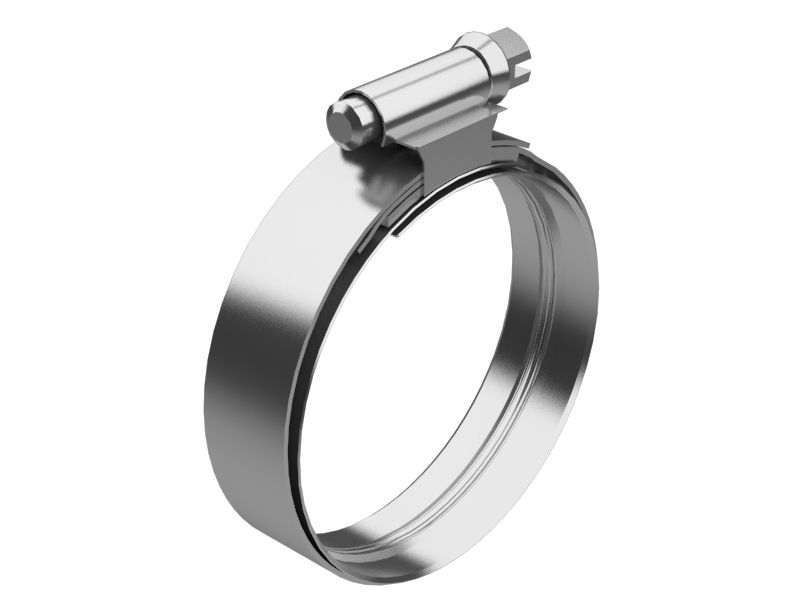 Натяжной ленточный хомут с шестигранным болтом, внутренний диаметр 53,00 мм