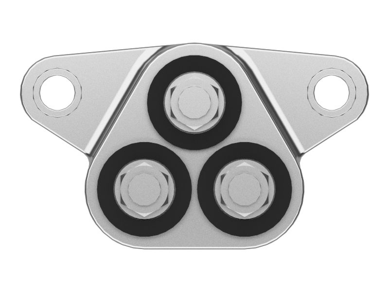 Пластиковый соединительный блок 400 А с двумя монтажными отверстиями