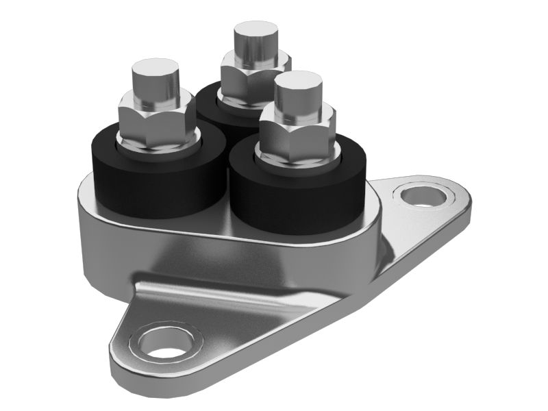 Пластиковый соединительный блок 400 А с двумя монтажными отверстиями