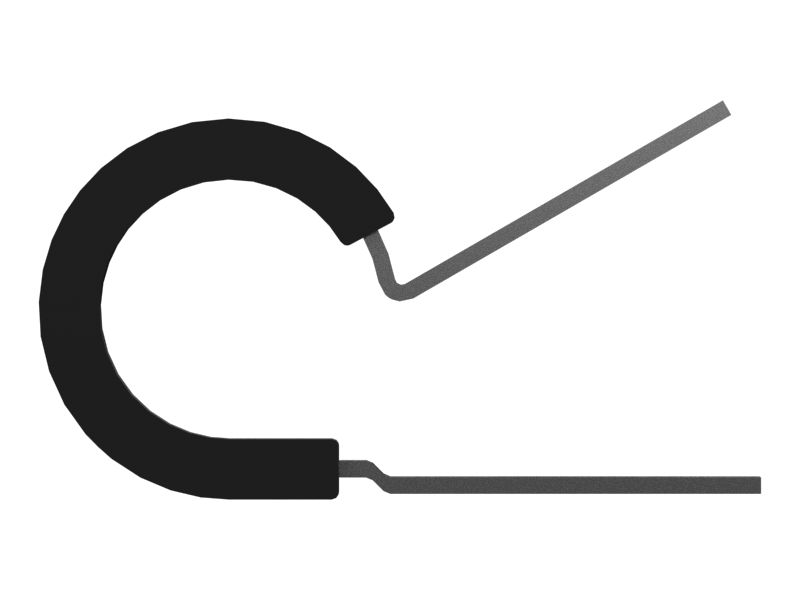 Силиконовый петлевой зажим с внутренним диаметром 19,05 мм