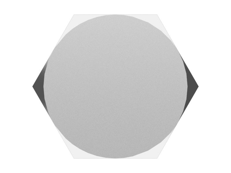 Болт с шестигранной головкой 1/2 дюйма