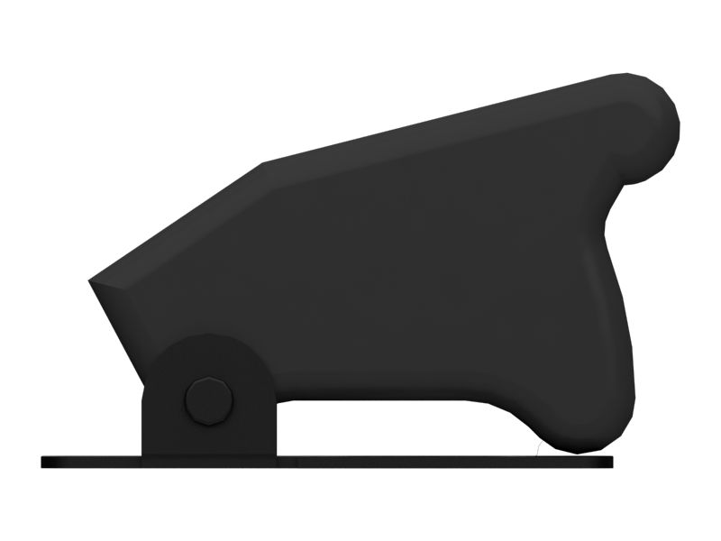 Защита тумблерного переключателя красного цвета