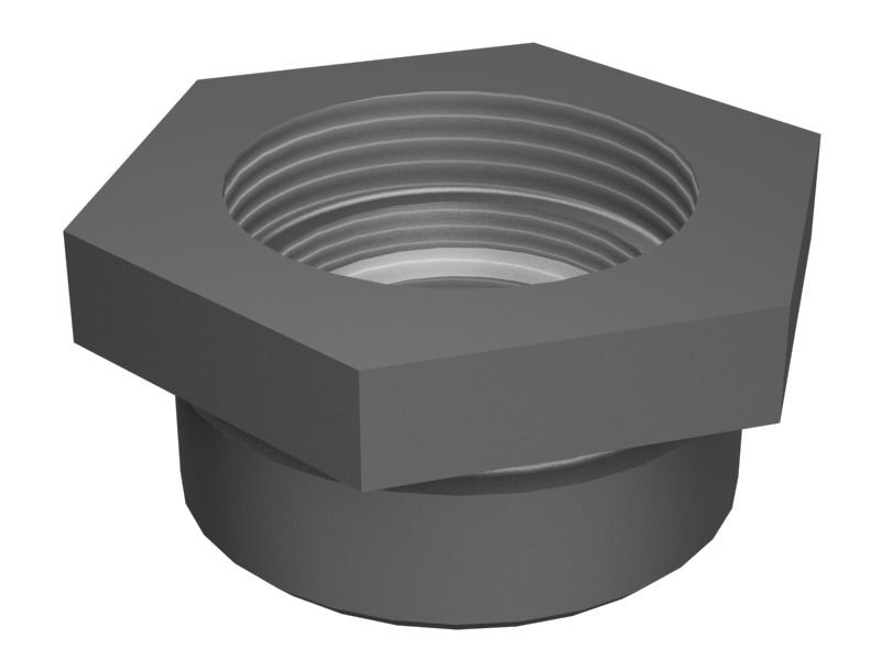 Прямой переходник с шестигранной головкой 1-5/8-12 X 1-1/16-12