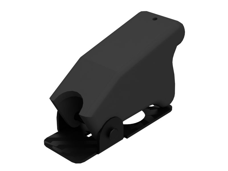 Защита тумблерного переключателя красного цвета