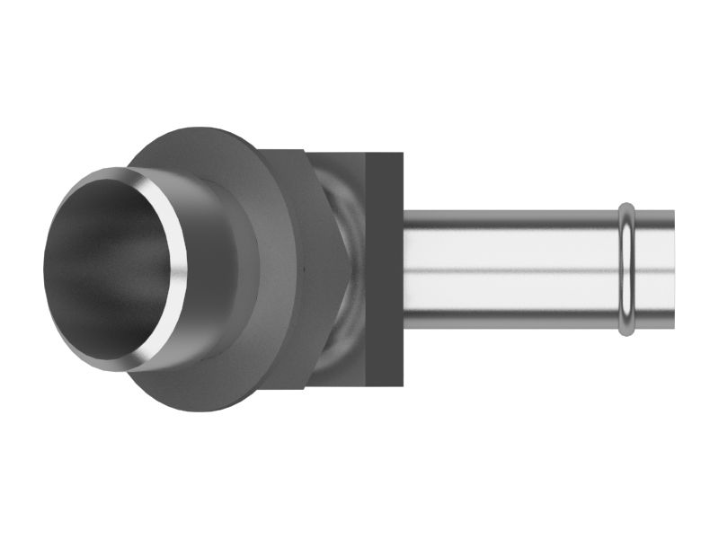 Переходной коленчатый патрубок 45°