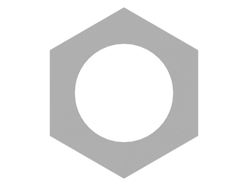 Стопорная шестигранная гайка 3/4''-16