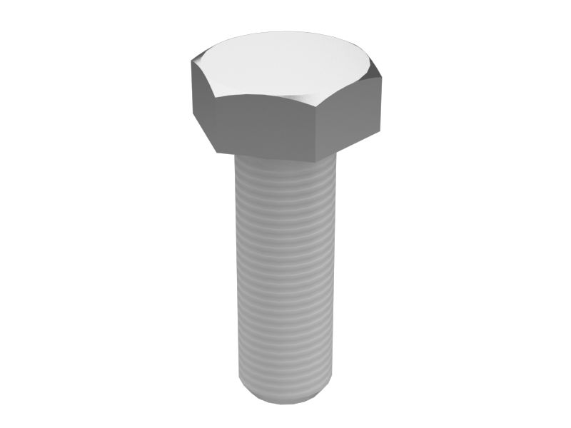 Болт с шестигранной головкой с резьбой M10X1,25