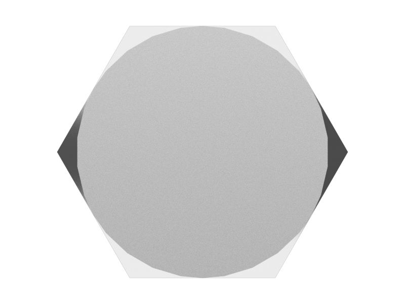 Болт с шестигранной головкой с резьбой M10X1,25