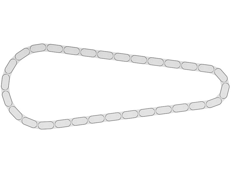 Роликовая цепь 100HS