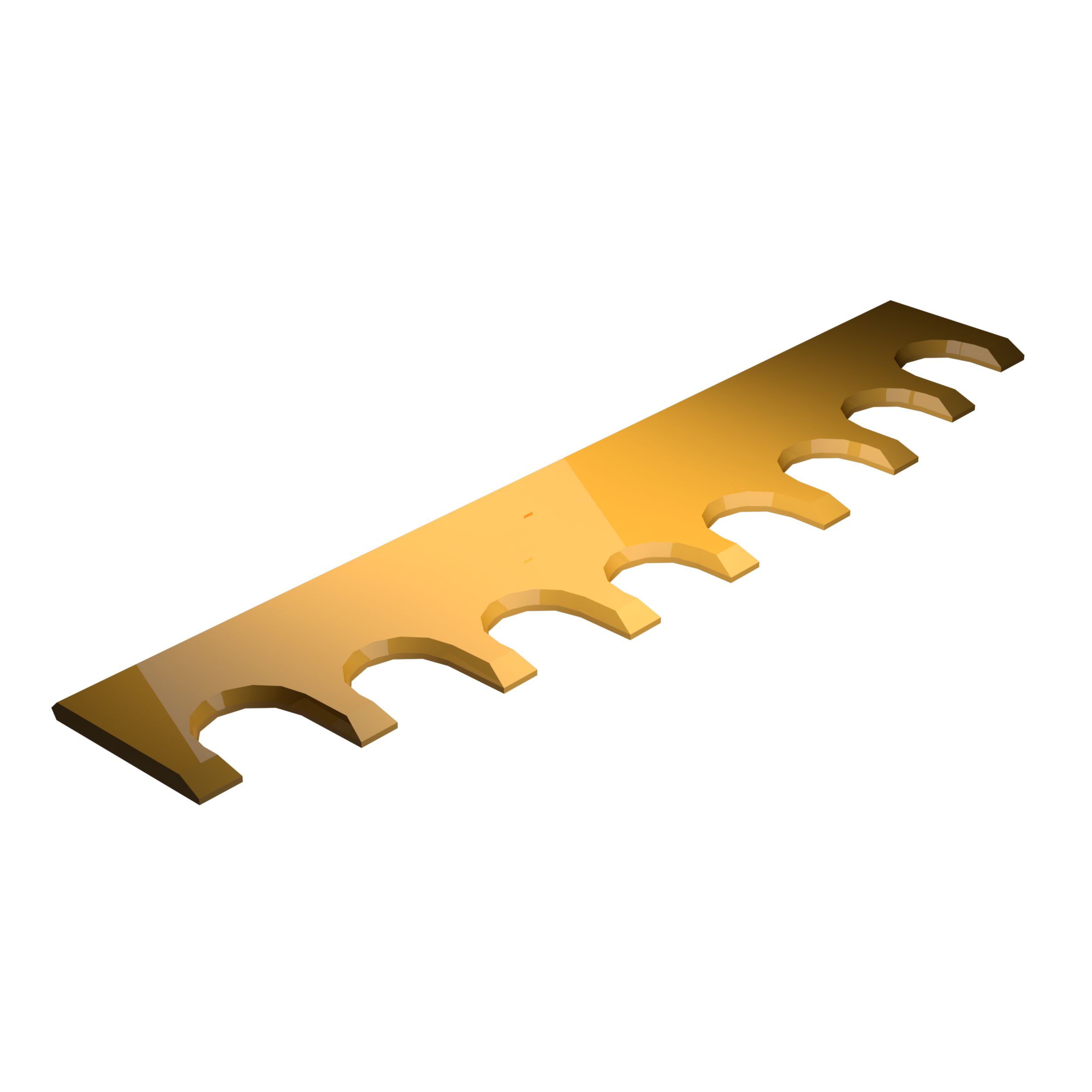 Кромка лопатообразная, базовая, с зубьями