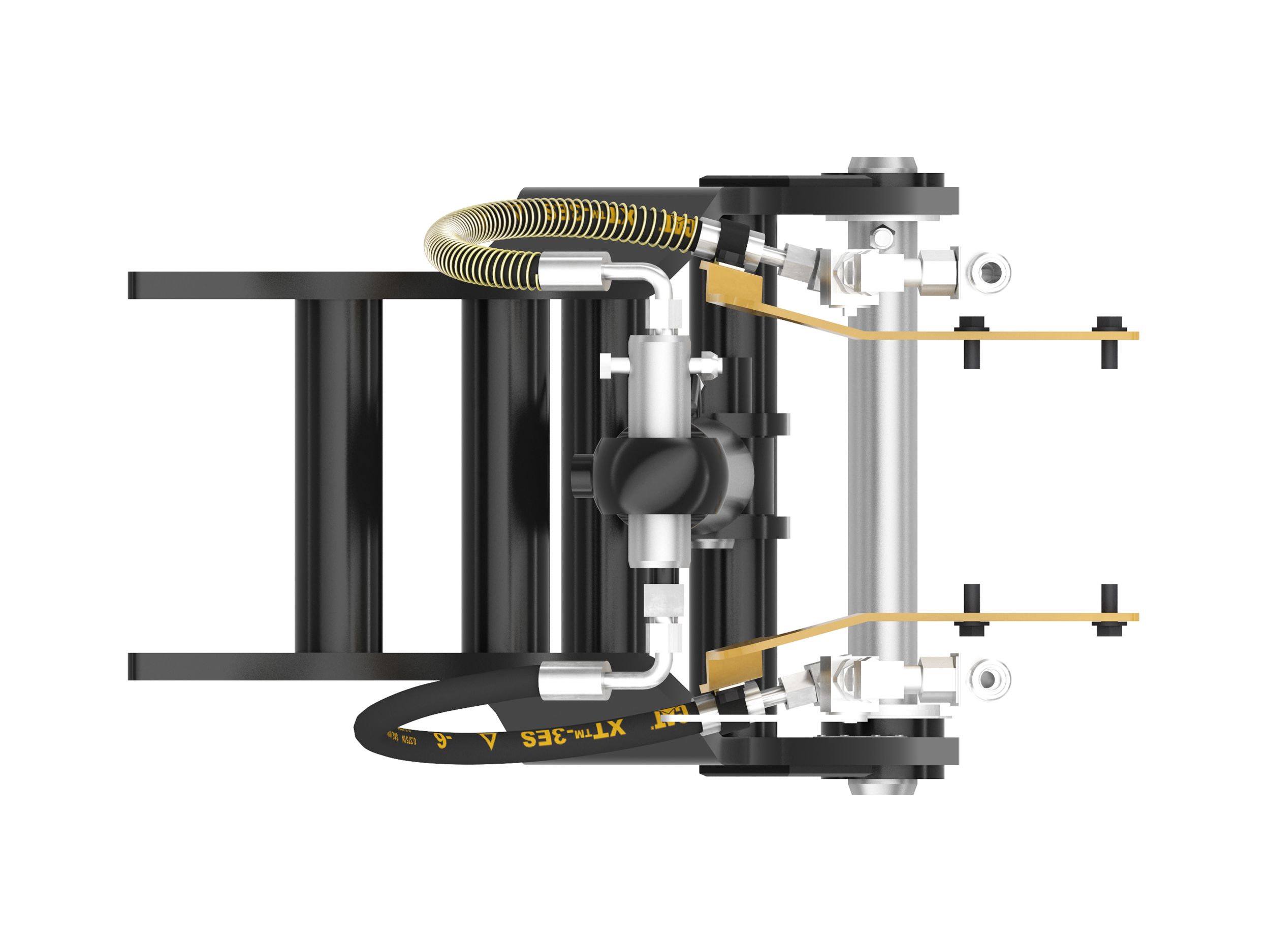 4 зуба/2 зубца 435 мм (17 дюймов)