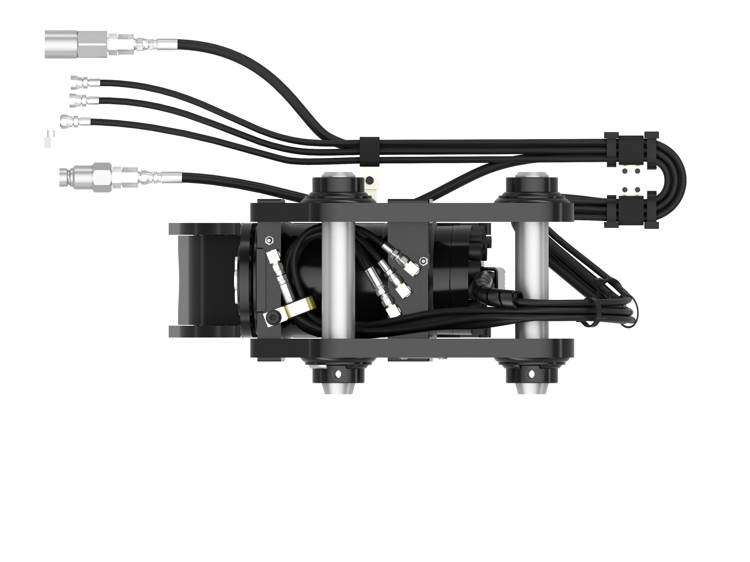 Наклонный узел крепления с захватами двойной блокировки для мини-экскаваторов 5 т