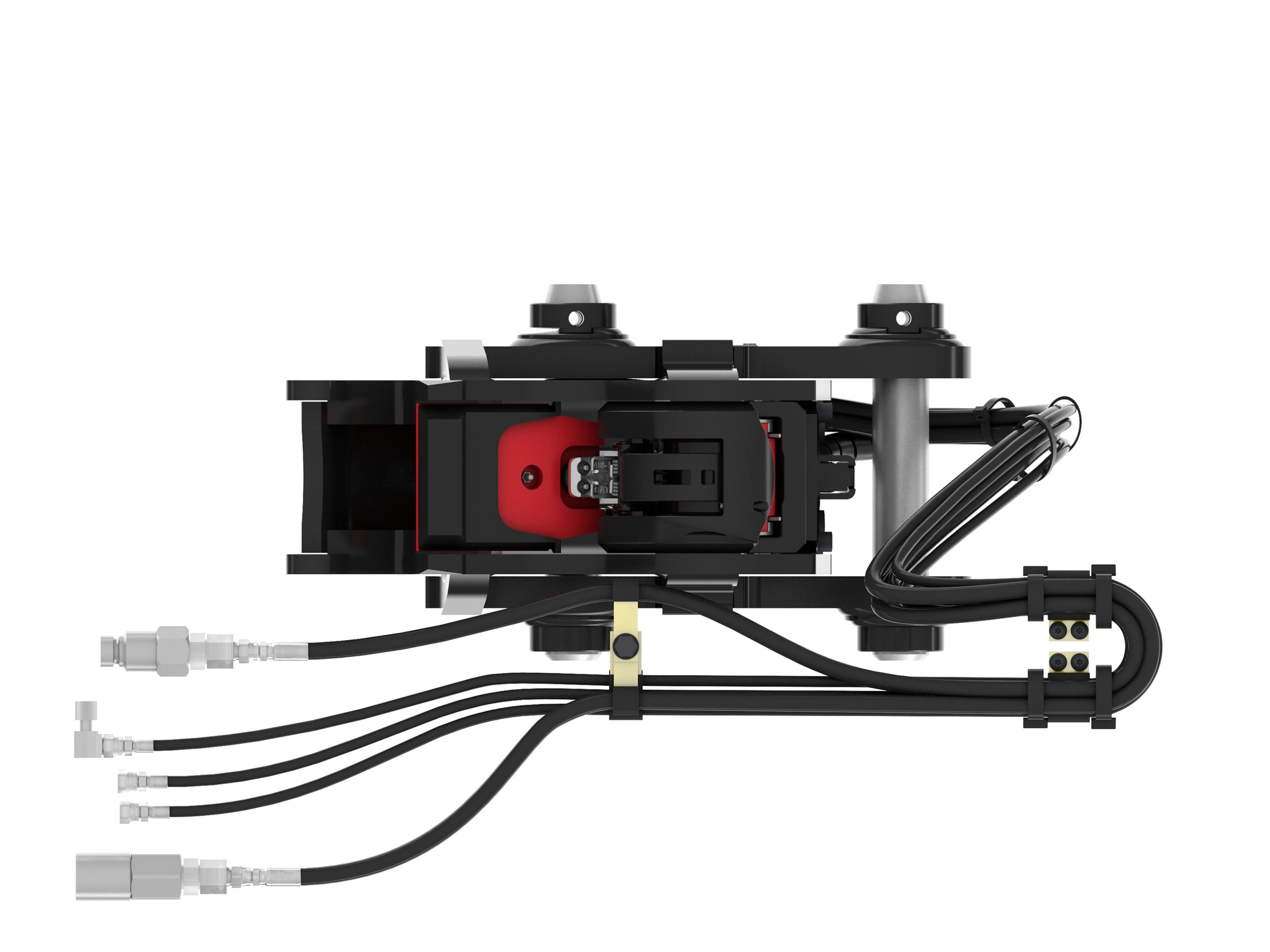 Наклонный узел крепления с захватами двойной блокировки для мини-экскаваторов 5 т