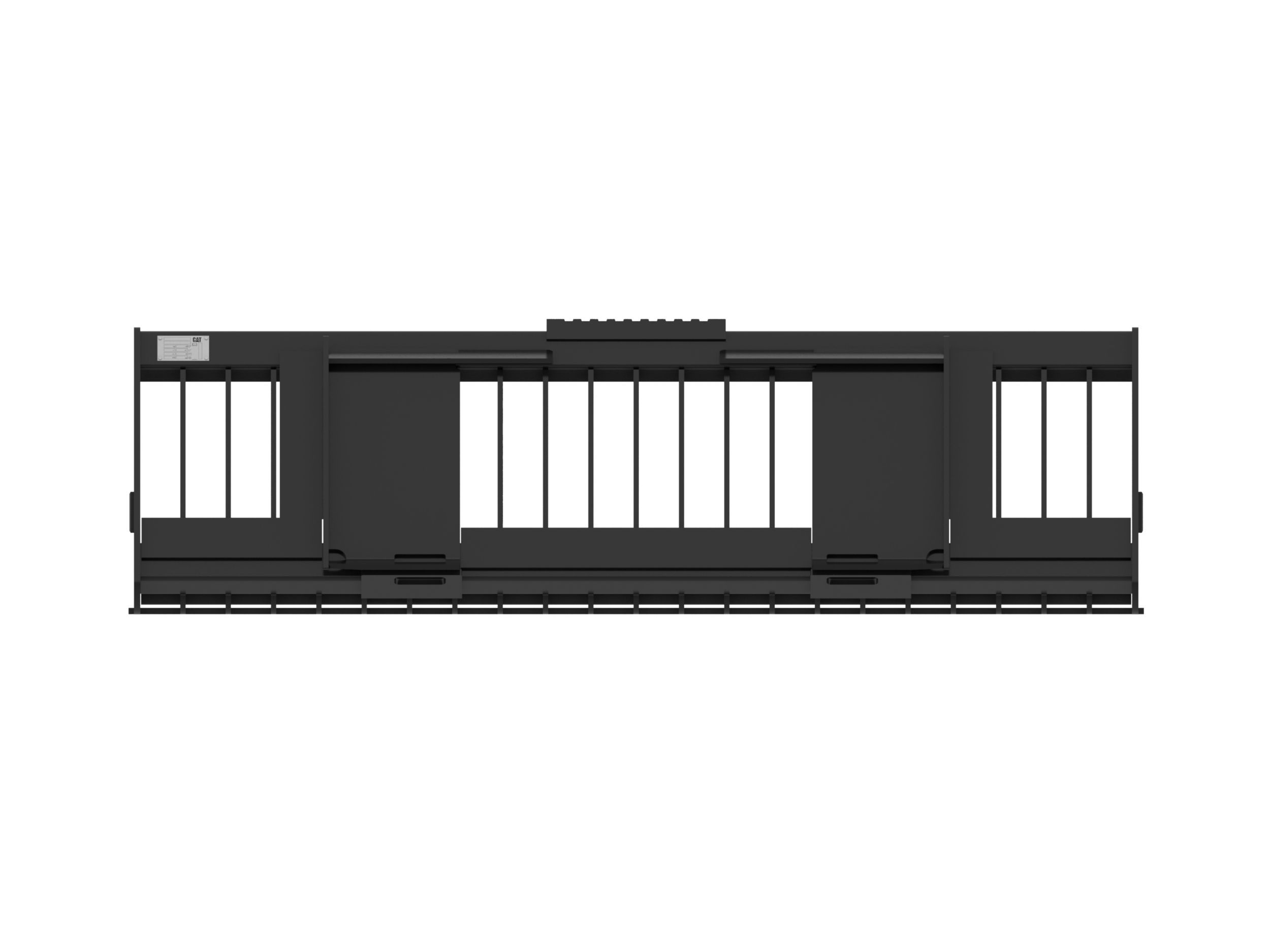 2349 мм (92 дюйма), с пластинчатыми зубьями